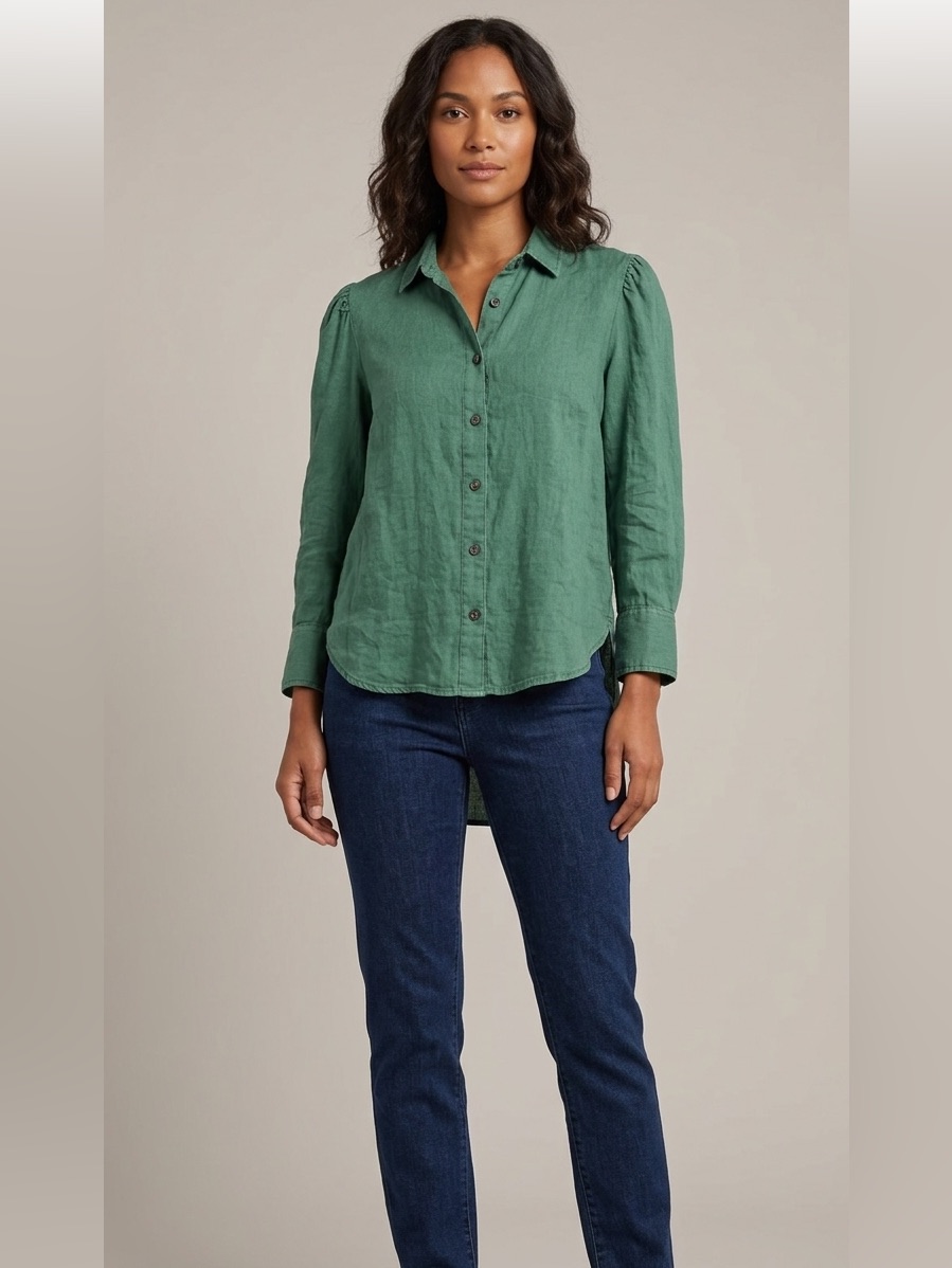 Billy T Green Button Down | Size Small